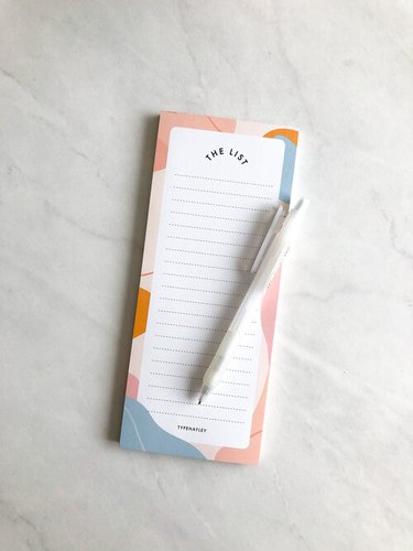 to-do list with pen