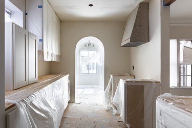 Kitchen remodel under construction