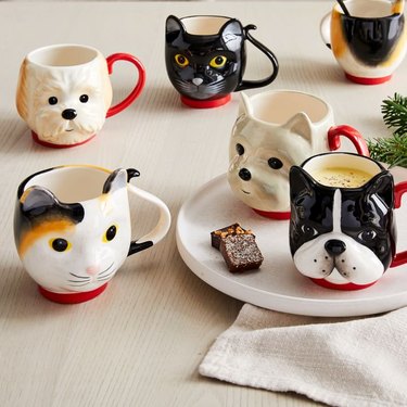 cat and dog mugs