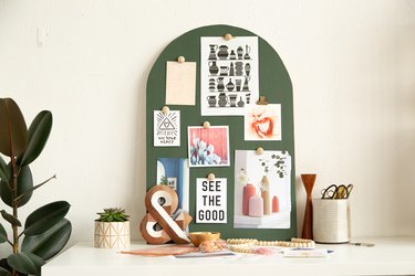 Green DIY Arched Mood Board