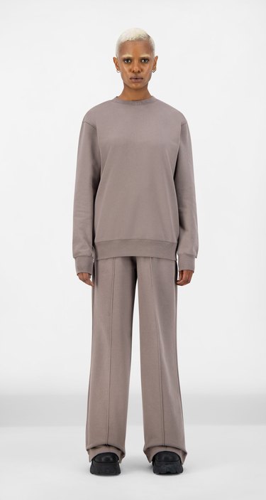 Daily Paper Iron Brown Derib Sweater and shield hifa pants