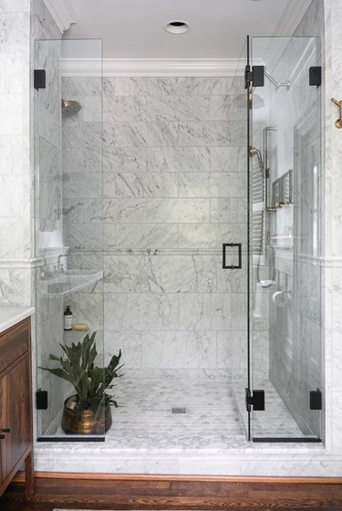 marble shower walls