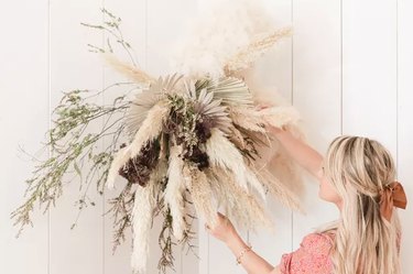 Dried floral hanging