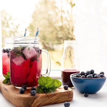 Goodie Godmother Blueberry Mint Mocktail