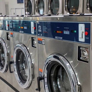 silver dexter washers at the laundromat