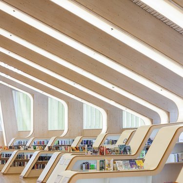 interior picture of the vennesla library and culture house