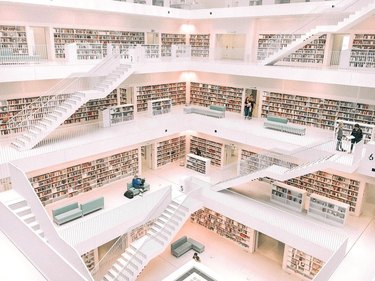 interior of the stuttgart city library