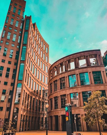 picture of the exterior of the central library of vancouver