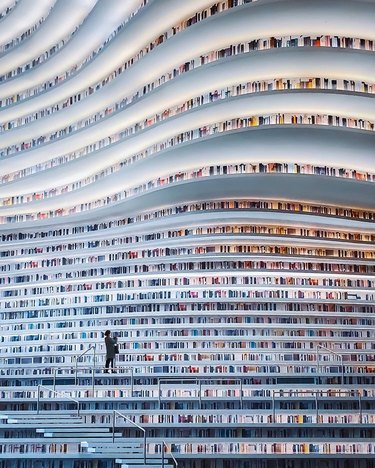 photo of the tianjin binhai library