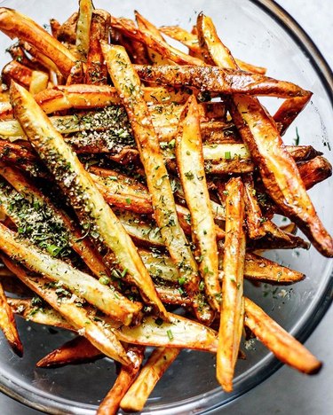 All the Healthy Things Crispy Homemade Air Fryer French Fries