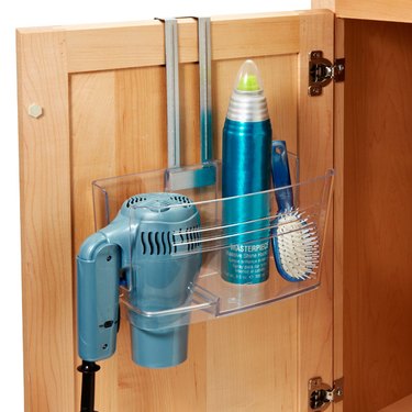 clear over the cabinet door caddy