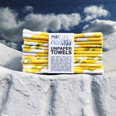 Marley’s Monsters 24-Pack Unpaper Towels in lemon print