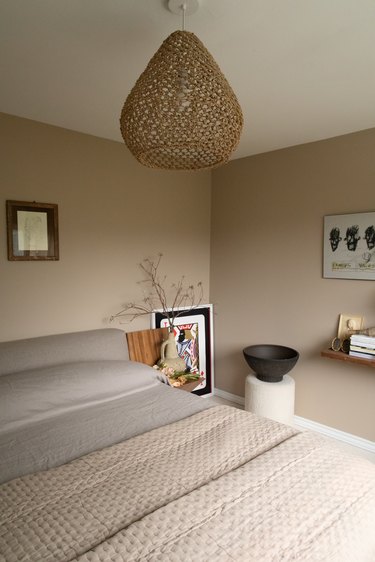 Duett Interiors founder Tiffany Thompson neutral bedroom with earthy decor