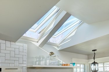 skylights open in kitchen