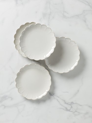 Lenox French Perle Scallop 4-Piece Accent Plate Set