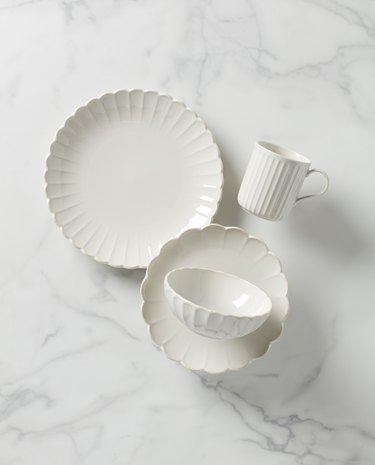 Lenox French Perle Scallop 4-Piece Place Setting