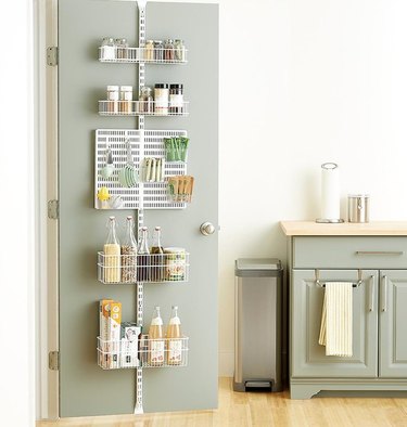 How to Organize a Pantry with Shelf unit on door