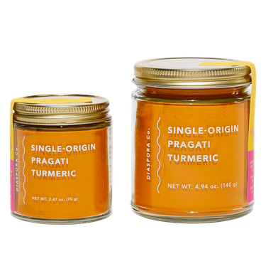 two jars of turmeric