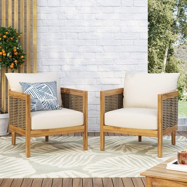 Christopher Knight Outdoor Chairs Set of 2, $549