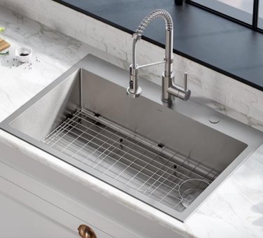 stainless steel single bowl sink