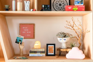 styling a bookshelf