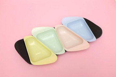 storage tray in pastel colors