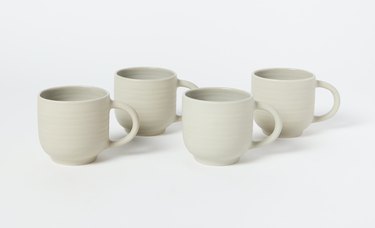 Hawkins NY Shaker Stoneware Mugs (set of 4), $72