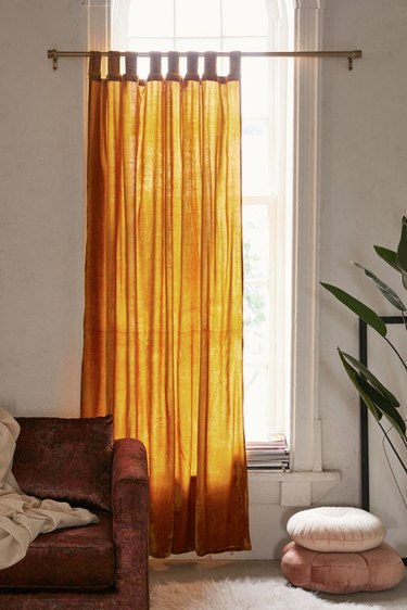 ways to decorate for fall velvet curtains in living room