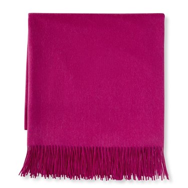 magenta purple throw blanket