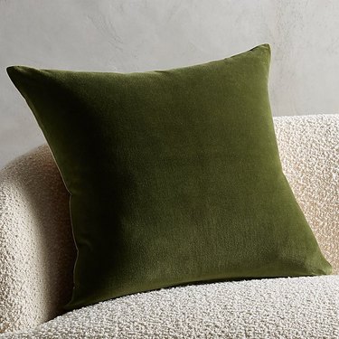 olive green pillow