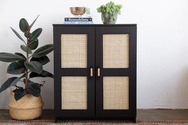 Black and cane IKEA Brimens cabinet