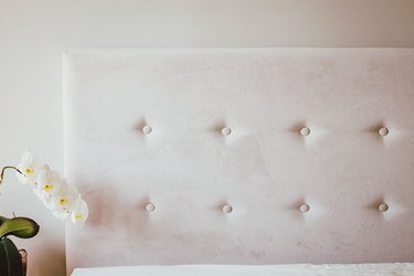 Instructions on how to clean an upholstered headboard