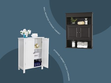 Walmart products for bathroom storage solutions