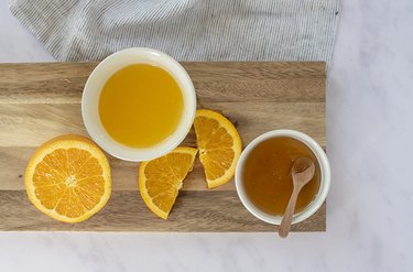 homemade orange simple syrup