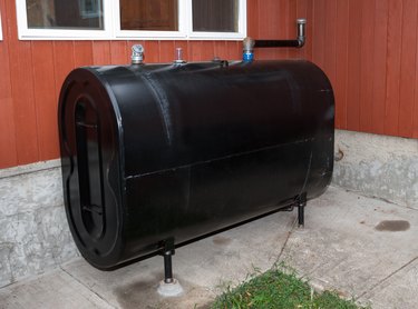 Home heating oil storage tank