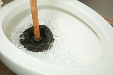 Plunger working on Toilet Clog