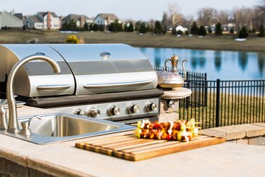 Outside Kitchen Barbecue and Sink