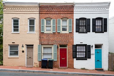 Historic row houses in Washington DC