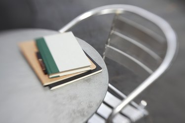 Books On Patio Table With Chair