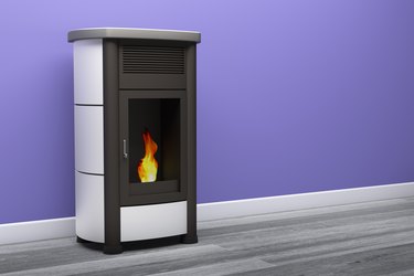 pellet stove fireplacen
