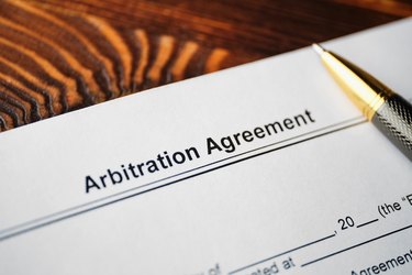 The document Arbitration Agreement is ready for signing