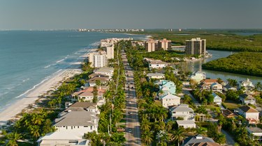 Hickory Boulevard in Bonita Springs, FL - Aerial