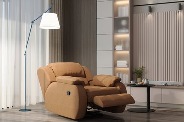 Closeup View Of Reclining Chair In Living Room