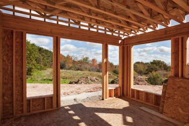 New Home Construction; Framed Room With a View
