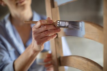 Painting A Wooden Chair At Home