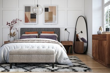 Scandinavian bedroom interior