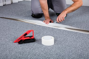 Double Sided Carpet Tape Area Rug Application by Tape Solutions, Inc. 