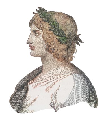 Portrait of Virgil or Vergil (Publius Vergilius Maro), ancient Roman poet of the Augustan period