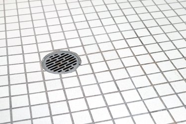 bathroom floor and bathroom drain