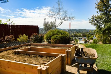 Filling Raised Bed Garden With Soil